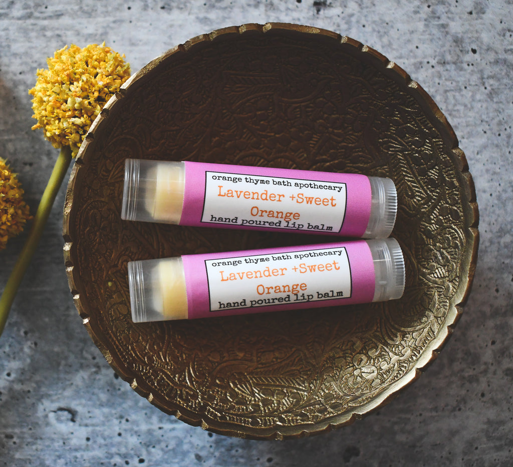 Lavender + Sweet Orange Lip Balm