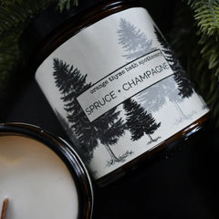 Spruce + Champagne 9oz CANDLE | COCONUT SOY | WOODEN WICK