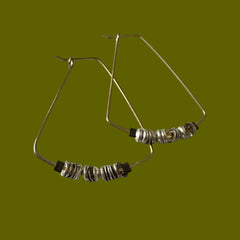 Celebration Earrings - Brass Dangle Earrings